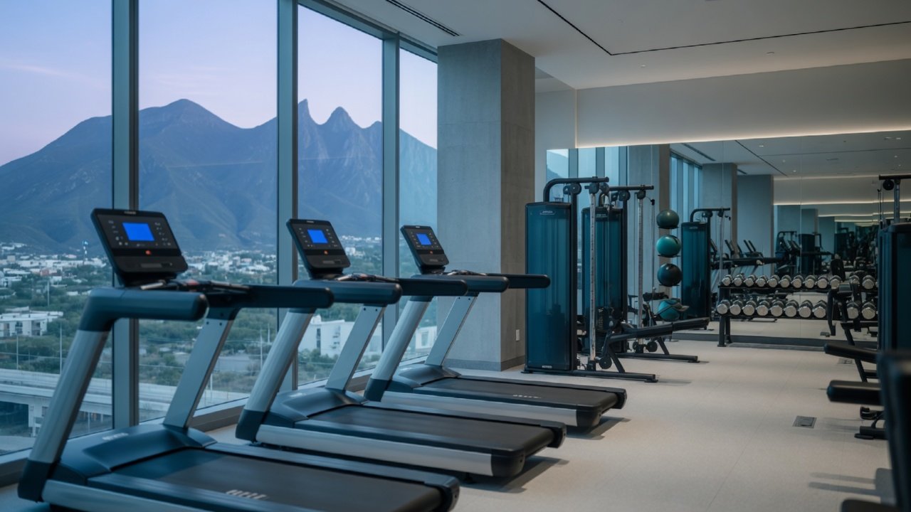 Gimnasio de un edificio residencial